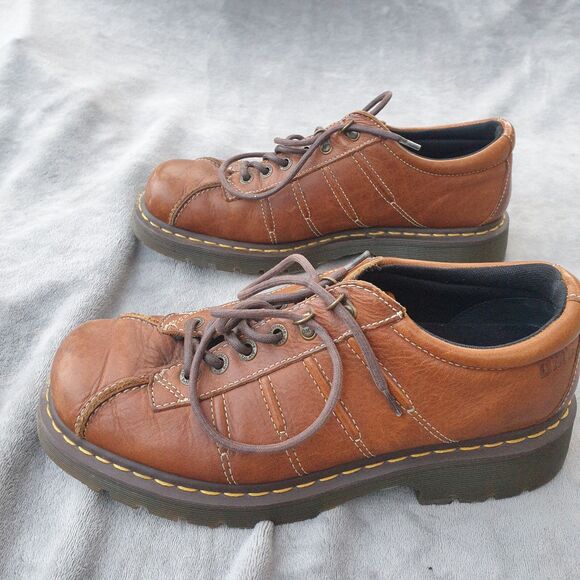 Dr Martens 9764  Mens Oxford Shoes Light Brown Cl Leather Lace Up Round Toe 12 main image 4